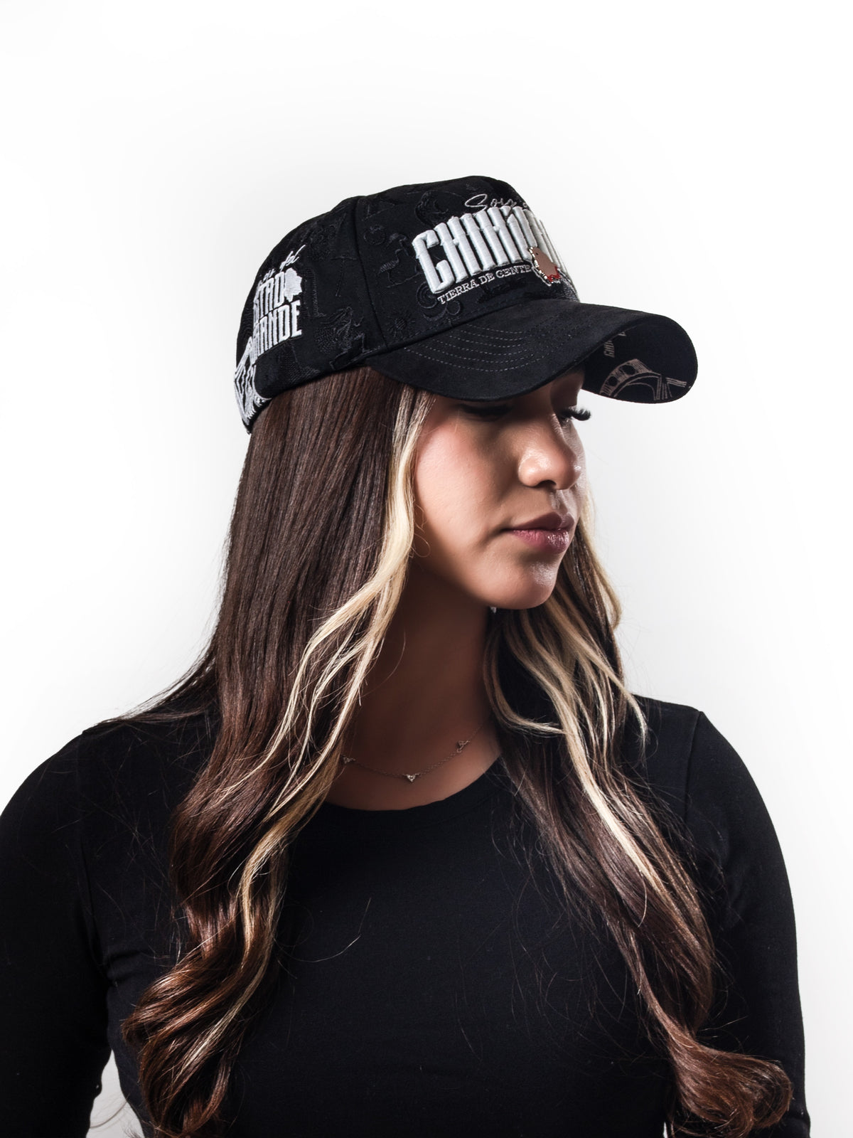 Gorra Soy de Chihuahua de Chantes puesta