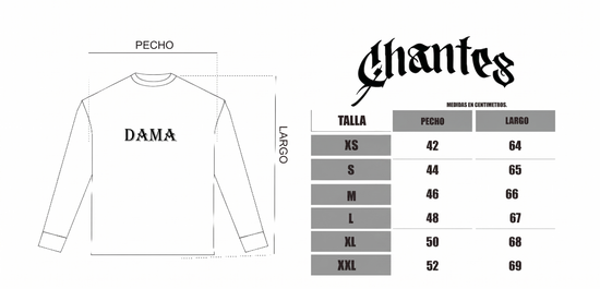 Guía de tallas para Jersey - Women's Chanties Club