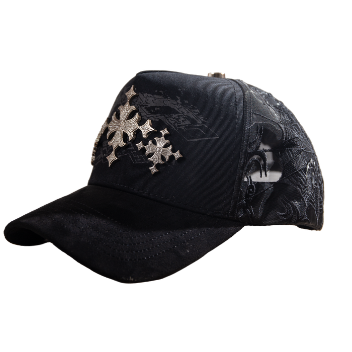 Gorra Naó Ika Cuatro Vientos negra de Chantes, otra vista